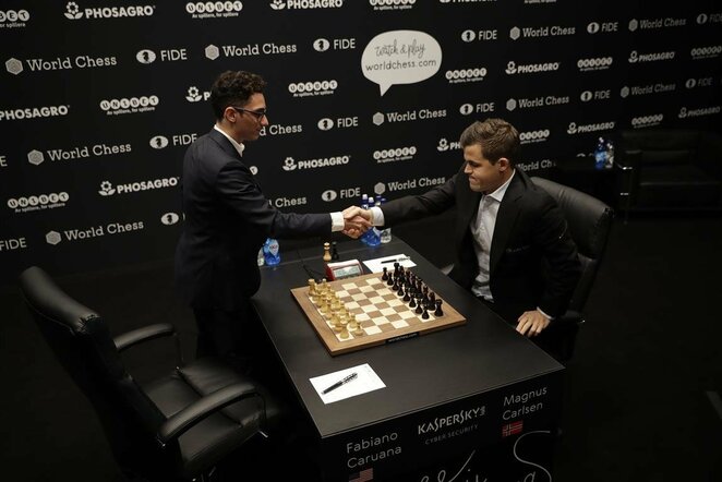 Magnusas Carlsenas prieš Fabiano Caruaną | Scanpix nuotr.