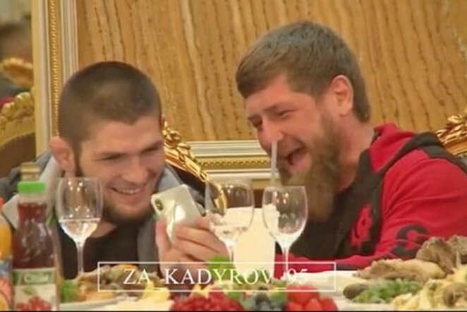 Chabibas Nurmagomedovas ir Ramzanas Kadyrovas | Instagram.com nuotr