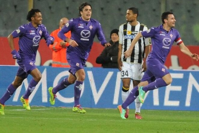 „Fiorentina“ džiaugiasi pirmu mačo įvarčiu | LaPresse/Scanpix nuotr.