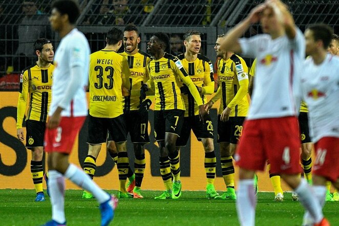 „Borussia“ – „Leipzig“ rungtynių akimirka | Scanpix nuotr.