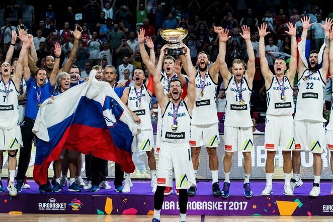Slovėnijos rinktinės triumfas 2017 metų Europos čempionate | Scanpix nuotr.