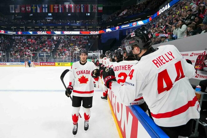 Kanada – Slovėnija rungtynių akimirka | IIHF nuotr.