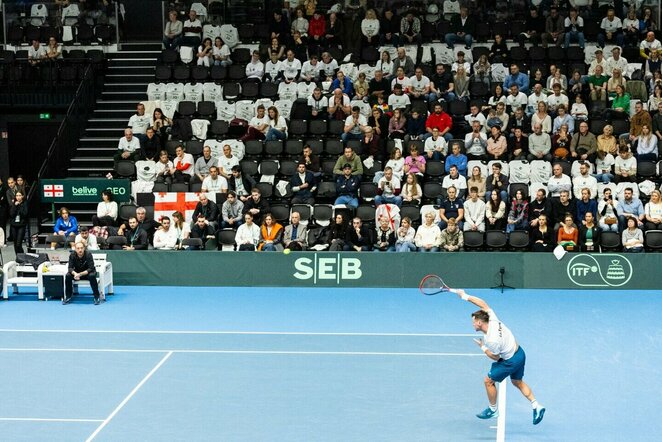 Ričardas Berankis prieš Zurą Tkemaladzę | Skirmanto Lisausko/BNS Foto nuotr.