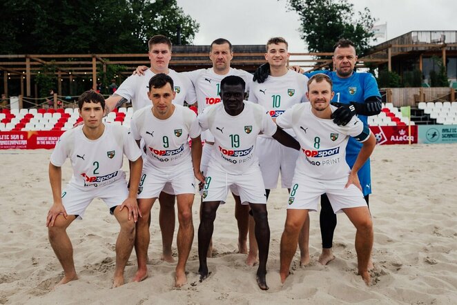 „Kauno Žalgirio“ paplūdimio futbolo komanda | Organizatorių nuotr.