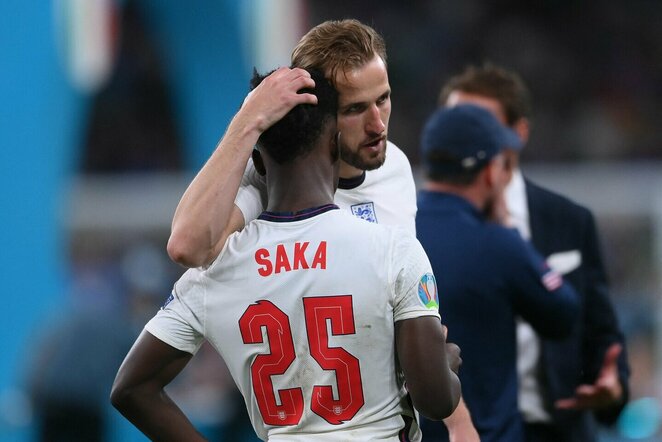 Bukayo Saka ir Harry Kane'as | Scanpix nuotr.