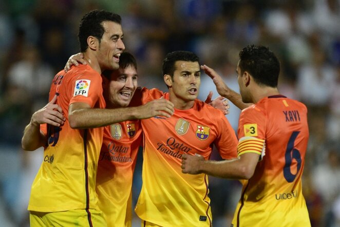 „Barcelona“ komandos futbolininkai | AFP/Scanpix nuotr.