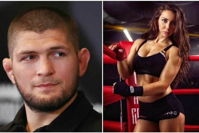 Chabibas Nurmagomedovas ir Angelina Semionova | „Scanpix“ ir instagram.com nuotr.