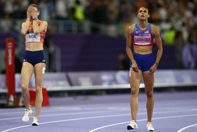 Femke Bol ir Sydney McLaughlin-Levrone | Scanpix nuotr.