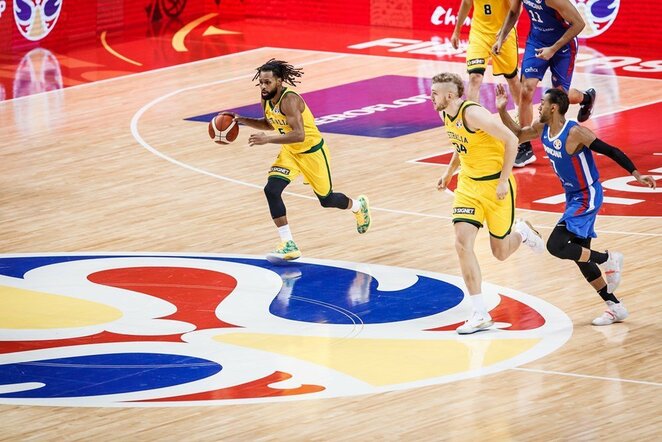 Australijos – Dominikos Respublikos rungtynių akimirka | FIBA nuotr.