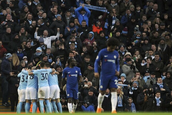 „Manchester City“ - „Chelsea“ rungtynių akimirka | Scanpix nuotr.