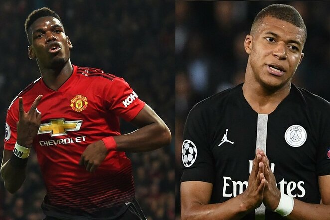 Paulis Pogba ir Kylianas Mbappe | Organizatorių nuotr.