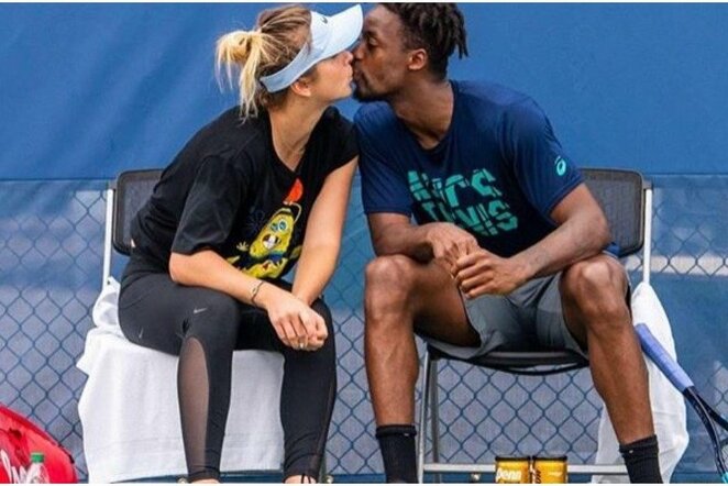 Elina Svitolina ir Gaelis Monfilsas | Instagram.com nuotr
