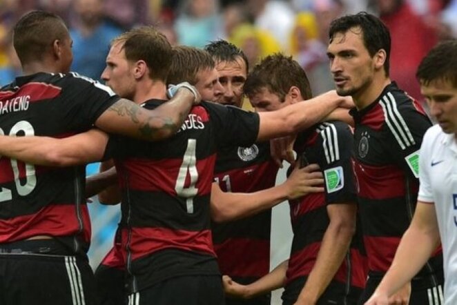 Vokietija džiaugiasi įvarčiu | AFP/Scanpix nuotr.