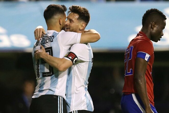 Sergio Aguero ir Lionelis Messi | Scanpix nuotr.