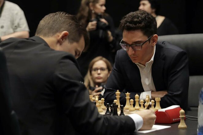 Magnusas Carlsenas prieš Fabiano Caruaną | Scanpix nuotr.