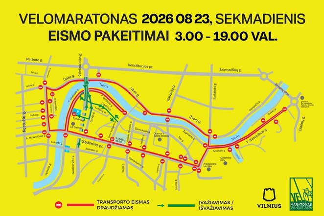 Artėja „Velomaratono“ startas: kur Vilniuje bus ribojamas eismas? | Organizatorių nuotr.