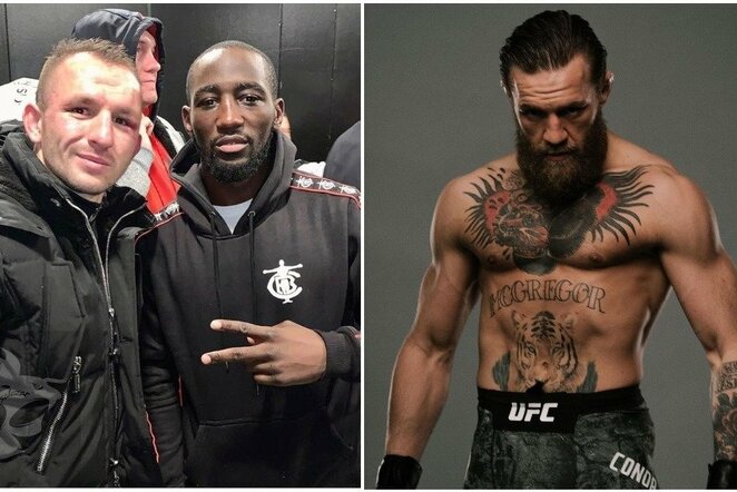 Egidijus Kavaliauskas, Terence'as Crawfordas ir Conoras McGregoras | Instagram.com nuotr