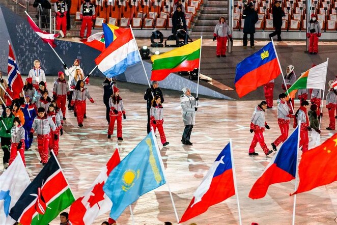 Pjongčango olimpiados uždarymo ceremonija | Vytauto Dranginio nuotr.