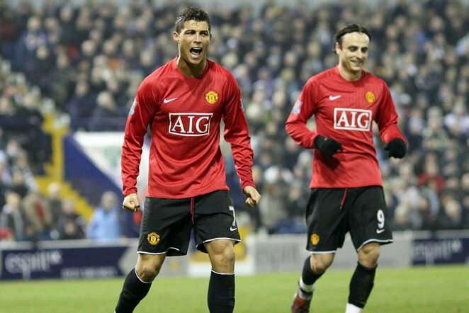 Cristiano Ronaldo ir Dimitaras Berbatovas 2009-aisiais | Scanpix nuotr.