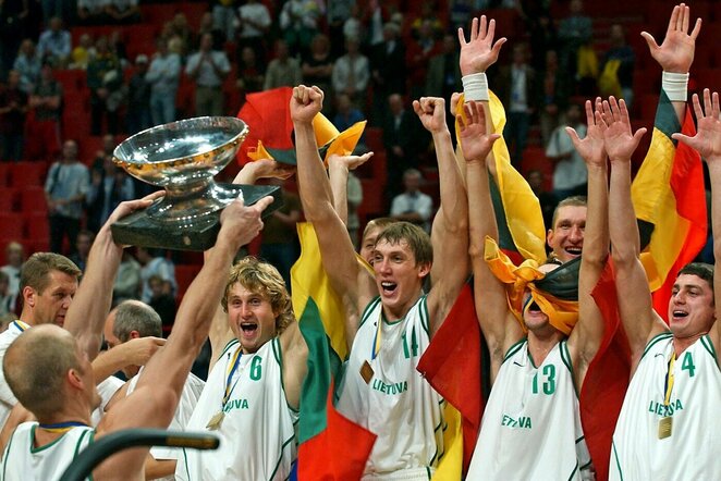 2003 m. Lietuvos vyrų krepšinio rinktinė (EPA-ELTA nuotr.) | Organizatorių nuotr.