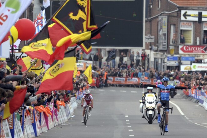 „Liege-Bastogne-Liege“ lenktynių finišas | REUTERS/Scanpix nuotr.