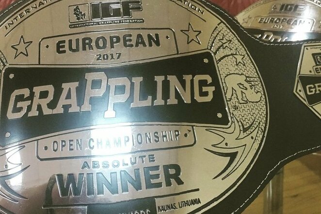 Europos graplingo čempiono diržas | Organizatorių nuotr.