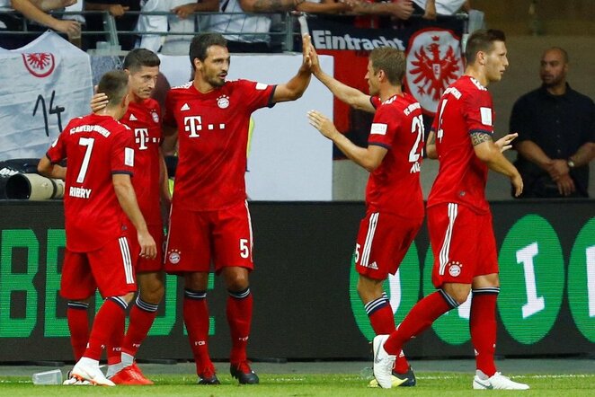 Frankfurto „Eintracht“ – Miuncheno „Bayern“ rungtynių akimirka | Scanpix nuotr.