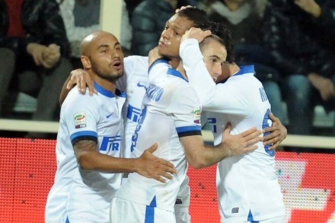 „Inter“ klubo futbolininkų džiaugsmas | LaPresse/Scanpixr.