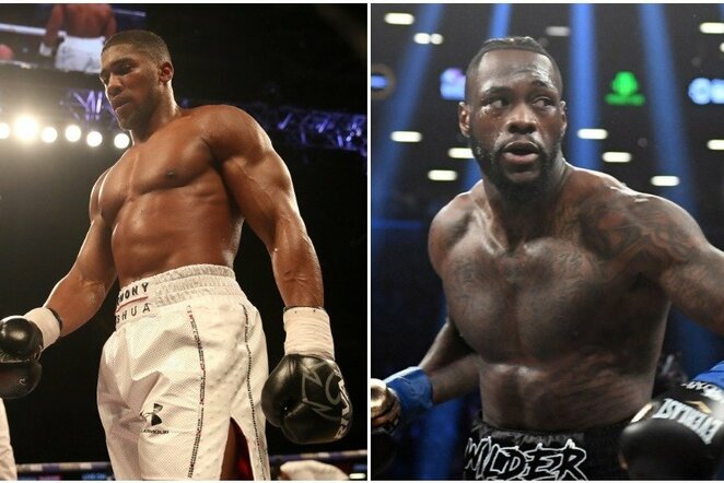 Anthony Joshua ir Deontay Wilderis | Scanpix nuotr.
