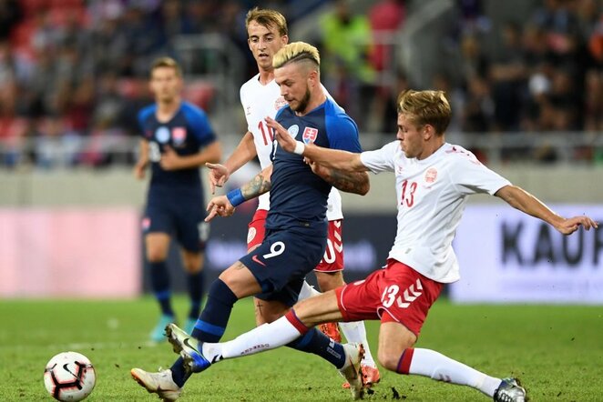 Slovakija - Danija rungtynių akimirka  | Scanpix nuotr.