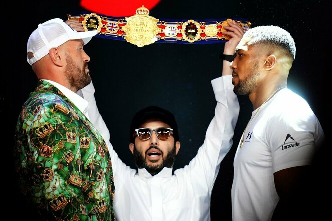 Tysonas Fury ir Anthony Joshua | Scanpix nuotr.