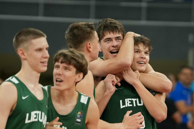 Lietuvos U16 vaikinų krepšinio rinktinė | FIBA nuotr.