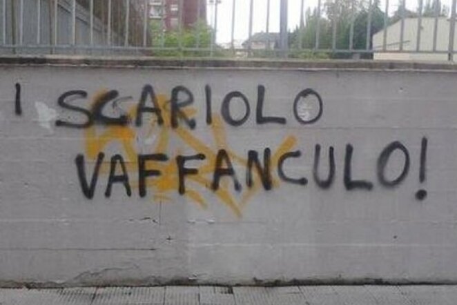 S.Scariolo skirtas grafiti (Scanpix)