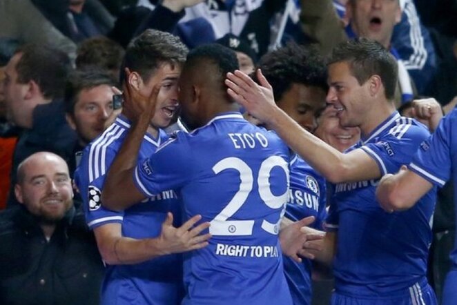 „Chelsea“ džiaugiasi pirmu įvarčiu | Reuters/Scanpix nuotr.