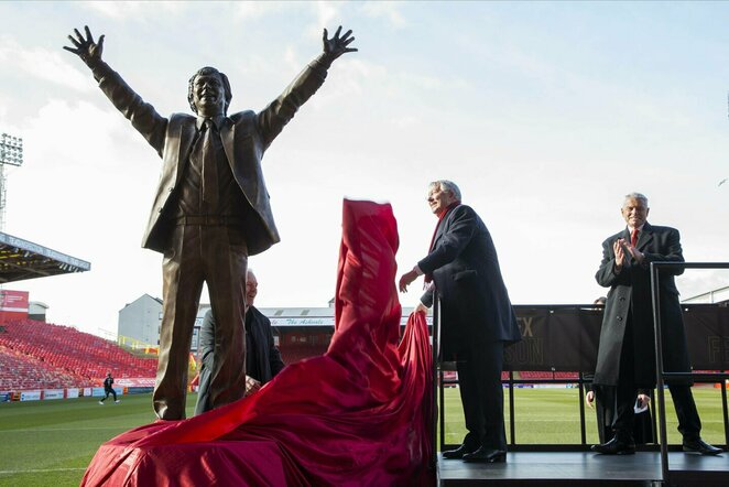Alexo Fergusono statulos atidengimas | Scanpix nuotr.