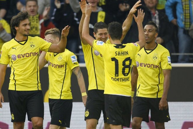 „Borussia“ džiaugiasi įvarčiu | Reuters/Scanpix nuotr.