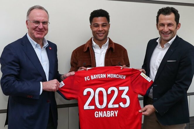 Serge'as Gnabry | „Twitter“ nuotr.