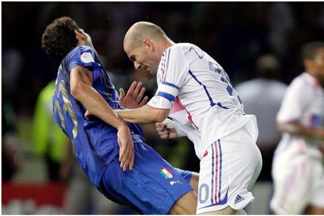 Marco Materazzi ir Zinedine'as Zidane'as | Scanpix nuotr.