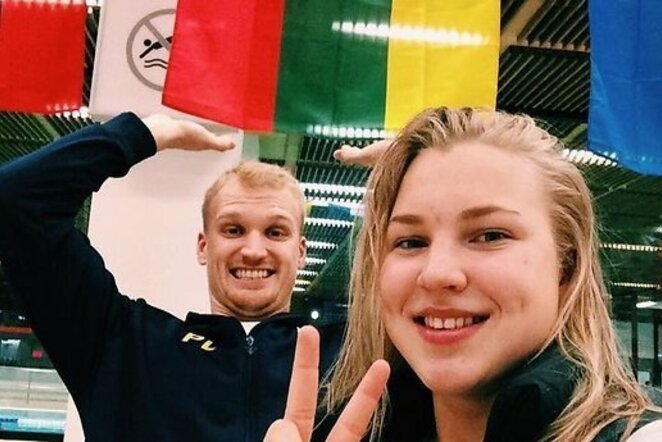 Rūta Meilutytė ir Mindaugas Sadauskas | Organizatorių nuotr.