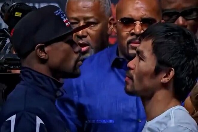 Floydas Mayweatheris ir Manny Pacquiao | „Stop“ kadras