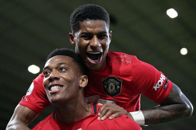 Marcusas Rashfordas ir Anthony Martialis | Scanpix nuotr.