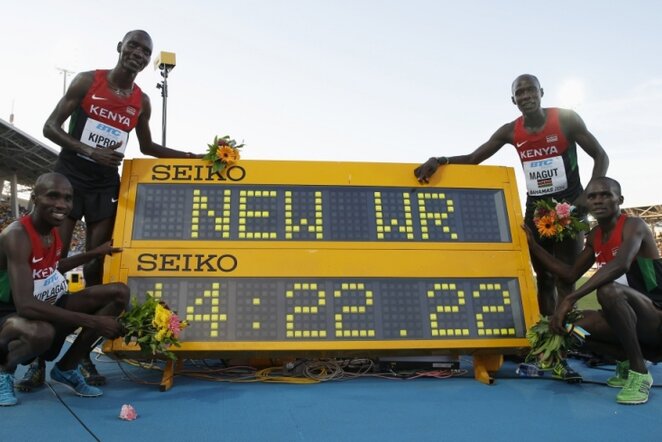 Kenijos bėgikai | REUTERS/Scanpix nuotr.