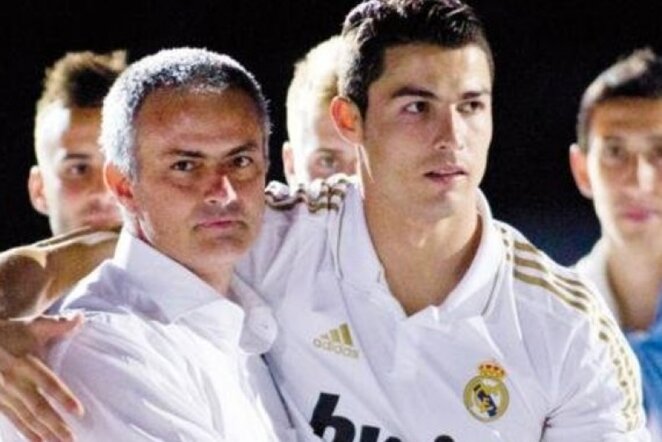 Jose Mourinho (kair.) ir Cristiano Ronaldo | static.sport360.com nuotr.