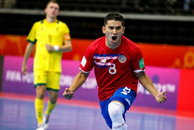 Lietuvos – Kosta Rikos futsal rinktinių rungtynių akimirka | Eriko Ovčarenko / BNS foto nuotr.