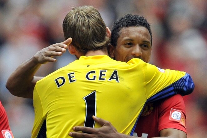 D.De Gea ir Nani | Reuters/Scanpix nuotr.