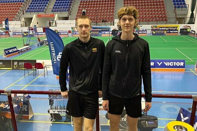 Danielius Beržanskis ir Jonas Petkus (Lietuvos badmintono federacijos nuotr.) | „Facebook“ nuotr.