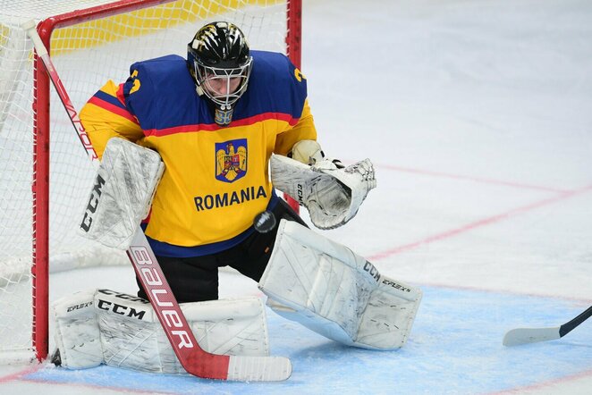 Rumunija - Pietų Korėja rungtynių akimirka | IIHF nuotr.