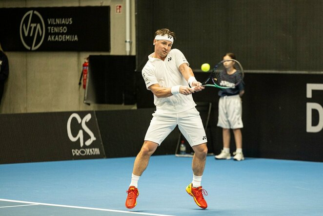 Ričardo Berankio – Jo-Wilfredo Tsonga mačo akimirka | Pauliaus Peleckio / BNS foto nuotr.