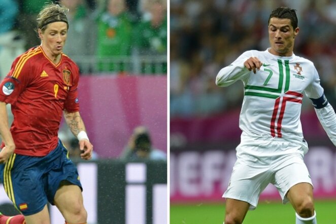 Fernando Torresas ir Cristiano Ronaldo | AFP/Scanpix nuotr.