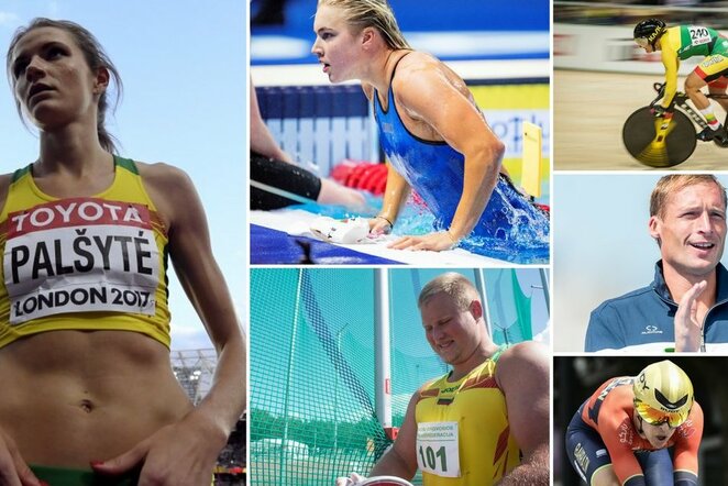 Airinė Palšytė, Rūta Meilutytė, Andrius Gudžius, Simona Krupeckaitė, Mindaugas Griškonis ir Ramūnas Navardauskas | Organizatorių nuotr.